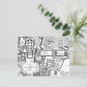 Carte Postale Vintage Map of the Vatican (1914) (Debout devant)