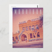 Carte postale vintage Marathon Texas Travel (Devant / Derrière)