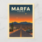 Carte Postale Vintage Marfa Texas (Devant)
