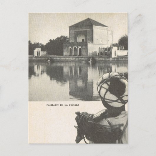 Carte Postale Vintage Marrakech, Maroc (Devant)