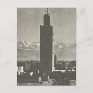 Carte Postale Vintage Marrakech, Maroc, La Koutoubia