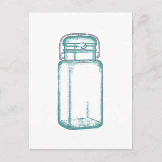 Carte Postale Vintage Mason Jar