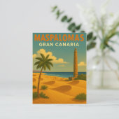 Carte Postale Vintage Maspalomas Gran Canaria (Debout devant)