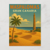 Carte Postale Vintage Maspalomas Gran Canaria (Devant)