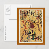 Carte Postale Vintage Maxfield Parrish "Alphabet" (Devant / Derrière)