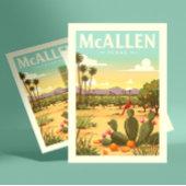 Carte Postale Vintage McAllen Texas