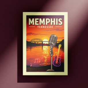 Carte Postale Vintage Memphis Tennessee
