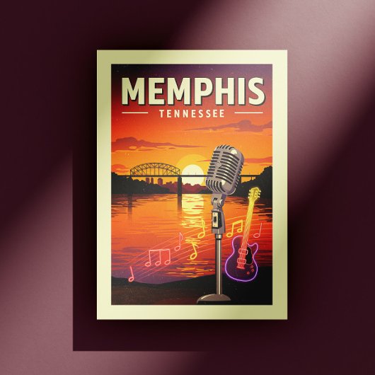 Carte Postale Vintage Memphis Tennessee