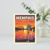 Carte Postale Vintage Memphis Tennessee (Debout devant)