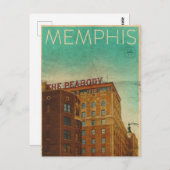 Carte postale vintage Memphis Travel (Devant / Derrière)
