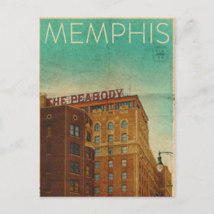 Carte postale vintage Memphis Travel