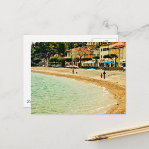 Carte Postale Vintage mer de sable ville maisons de mer et des a