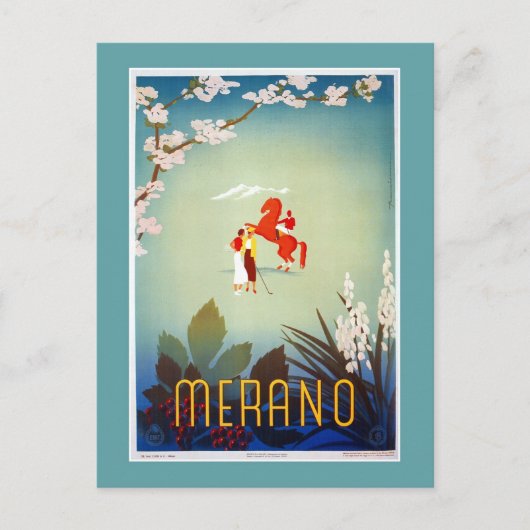 Carte Postale Vintage Merano Meran Italie (Devant)