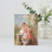 Carte Postale Vintage - Mère & Enfants (Debout devant)