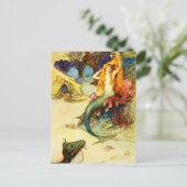 Carte postale vintage Mermaid (Debout devant)