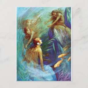 Carte postale vintage Mermaid
