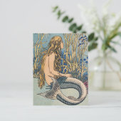 Carte postale vintage Mermaid (Debout devant)