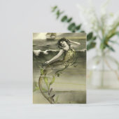 Carte Postale Vintage mermaid picture postcard (Debout devant)