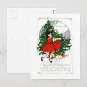 CARTE POSTALE vintage MERRY CHRISTMAS (Devant / Derrière)