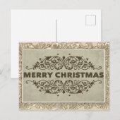 Carte Postale Vintage Merry Christmas Postcard (Devant / Derrière)
