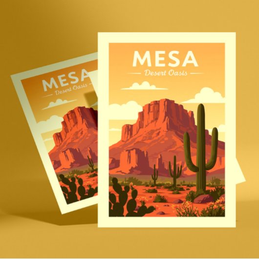 Carte Postale Vintage Mesa Arizona