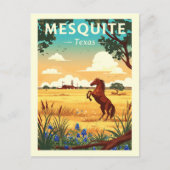 Carte Postale Vintage Mesquite Texas (Devant)