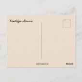 Carte Postale Vintage Mexico (Dos)