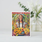 Carte Postale Vintage Mexico Fruit (Debout devant)