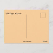 Carte Postale Vintage Mexico Map (Dos)