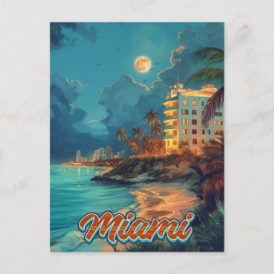 Carte Postale Vintage Miami