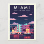 Carte Postale Vintage Miami (Devant)