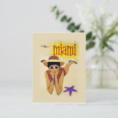 Carte Postale Vintage Miami Beach (Debout devant)