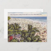 Carte postale vintage Miami Beach Florida (Devant / Derrière)