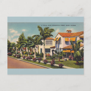 Carte postale vintage Miami Florida