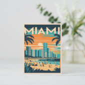 Carte Postale Vintage Miami Floride (Debout devant)