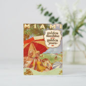 Carte Postale Vintage Miami, Floride, États-Unis - (Debout devant)