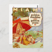 Carte Postale Vintage Miami, Floride, États-Unis - (Devant / Derrière)
