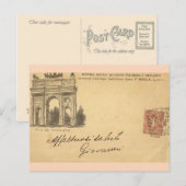 Carte Postale Vintage Milan, Hotel Roma 1901 (Devant / Derrière)