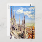 Carte Postale Vintage Milano Travel (Devant / Derrière)