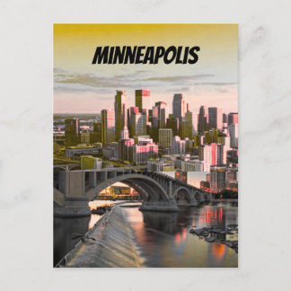 Carte Postale Vintage Minneapolis Minnesota Postcard | Minneapol