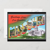 Carte postale Vintage Missouri (Devant / Derrière)