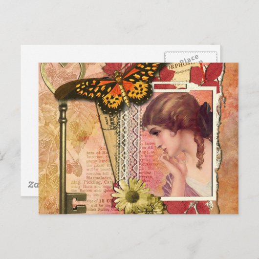 Carte postale Vintage moderne (Devant / Derrière)