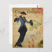 Carte postale Vintage moderne (Devant / Derrière)