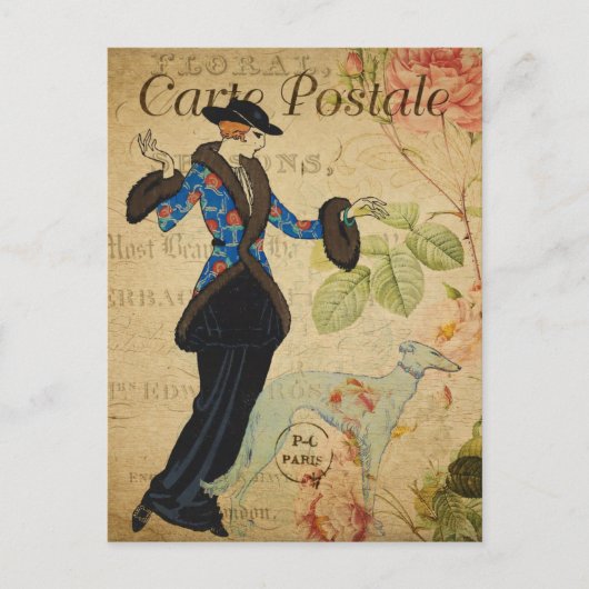 Carte postale Vintage moderne (Devant)
