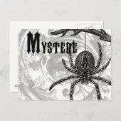 Carte Postale vintage moderne halloween tarantula (Devant / Derrière)