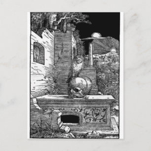 Carte postale vintage Momento Mori