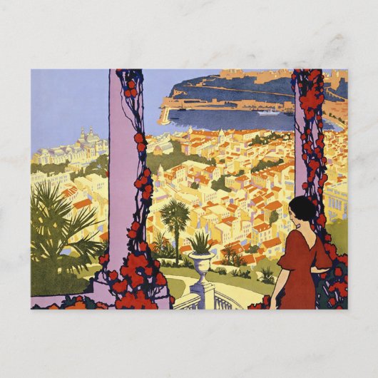Carte postale vintage Monaco Monte Carlo Travel (Devant)