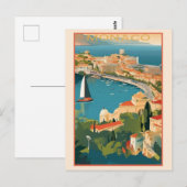 Carte Postale Vintage Monaco Monte Carlo Travel (Devant / Derrière)