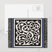 Carte Postale Vintage Monogram S Art Nouveau Letter (Devant / Derrière)