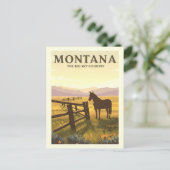 Carte Postale Vintage Montana (Debout devant)